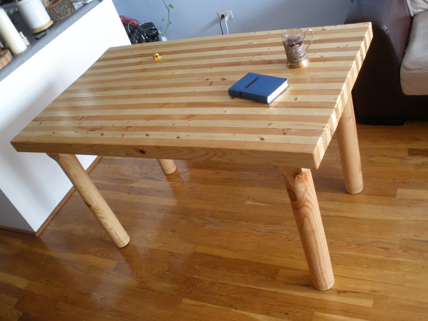 butcher block kitchen dining table