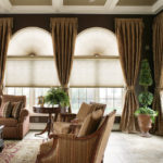 : arched window treatments blackout