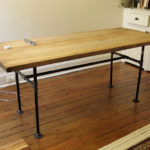 : butcher block table designs