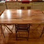 : butcher block table island