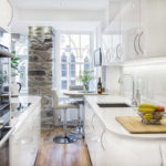 : galley kitchen lighting